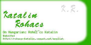 katalin rohacs business card